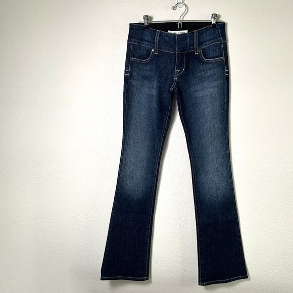 Freedom of Choice Pants - Freedom of Choice Jeans Womens Size 4 Blue Denim Wide Leg Bootcut Stretch FOC